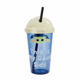 FUNKO STAR WARS: THE CHILD: CUP WITH STRAW: THIS IS MY GOOD SIDE