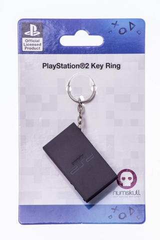 MERCHENDISE OFFICIAL PLAYSTATION 2 PS2 CONSOLE KEYRING NUMSKULL