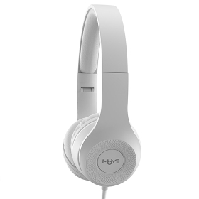 MOYE ENYO, zložljive slušalke z mikrofonom - svetlo sive barve