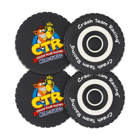 Official Crash Team Racing Nitro-Fueled Tyre Coasters