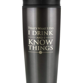 Pyramid GAME OF THRONES - I DRINK AND I KNOW THINGS kovinska skodelica