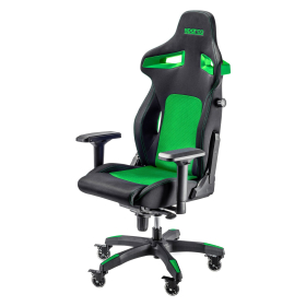 SPARCO STINT gaming stol črno - zelene barve
